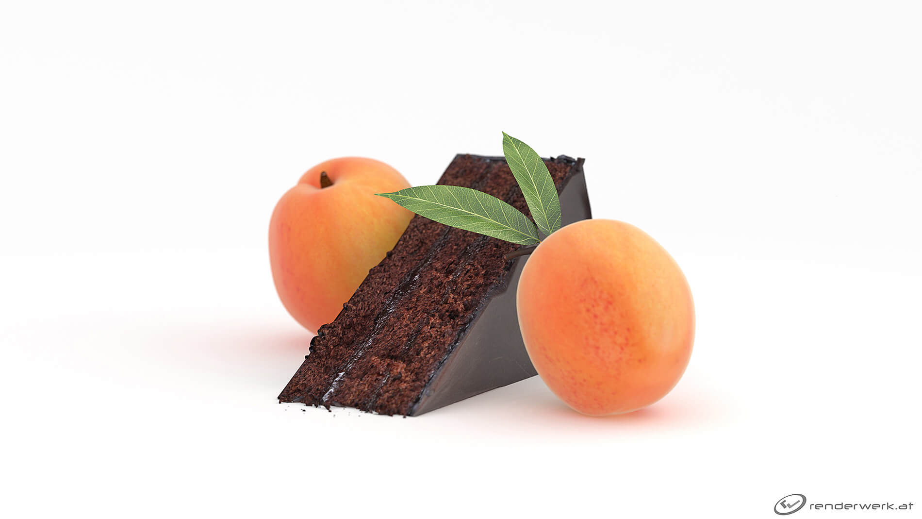 UWE Baeckerlinie Konditor 3D Produkt Sachertorte Marille